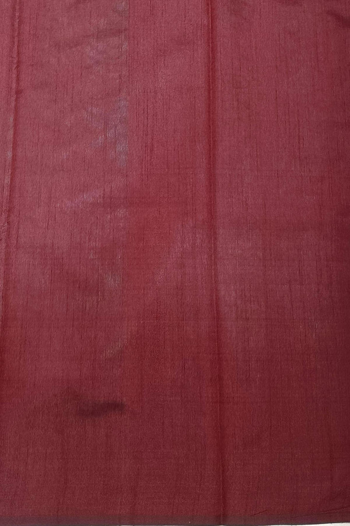 Tussar raw silk saree in rama green