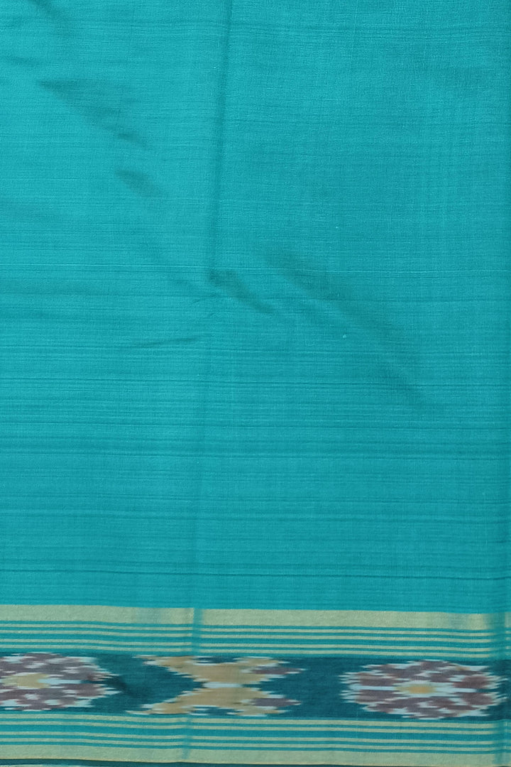 Tussar raw silk saree in royal blue