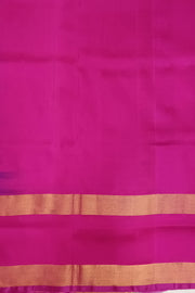 Handloom Uppada pure silk saree in  checks in purple