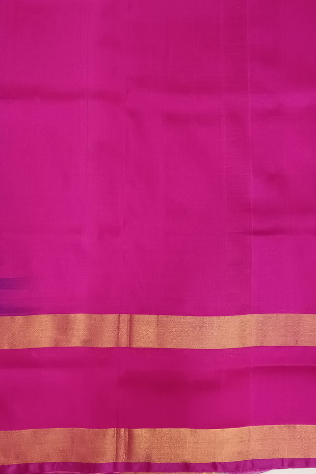 Handloom Uppada pure silk saree in  checks in purple