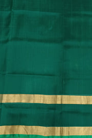 Handloom Uppada pure silk saree in  checks in yellow and a contrast pallu in green