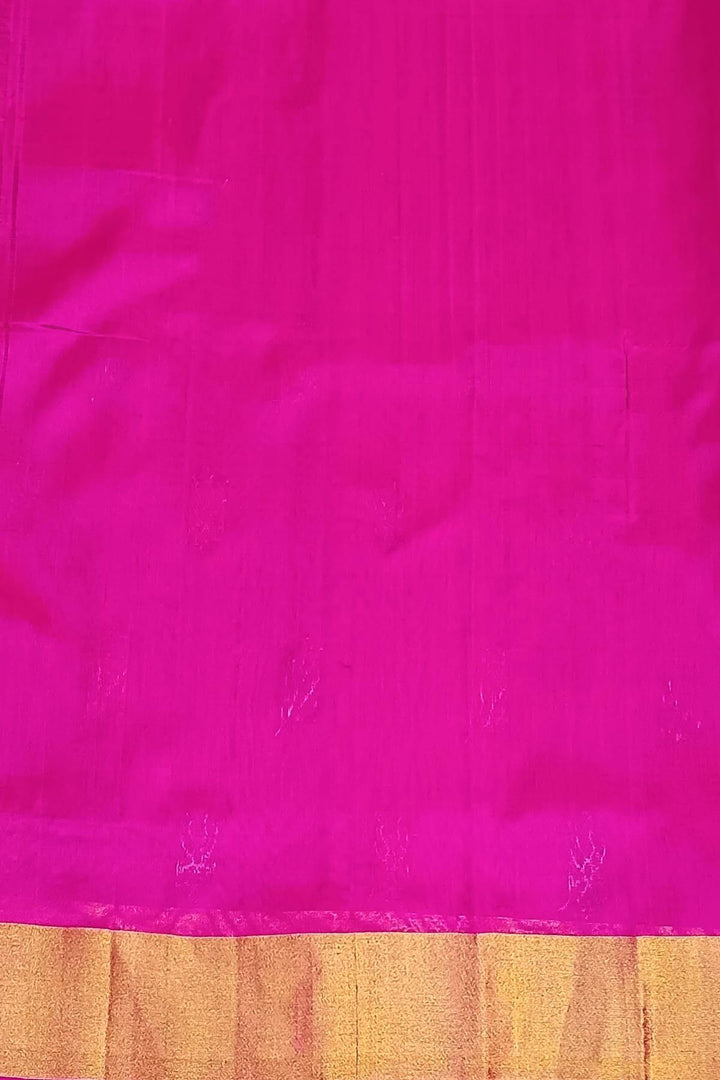 Handwoven  Uppada pure silk saree in green