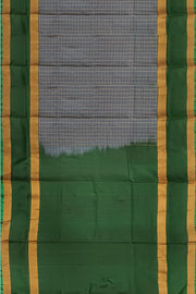 Handloom Uppada pure silk saree in  checks in grey