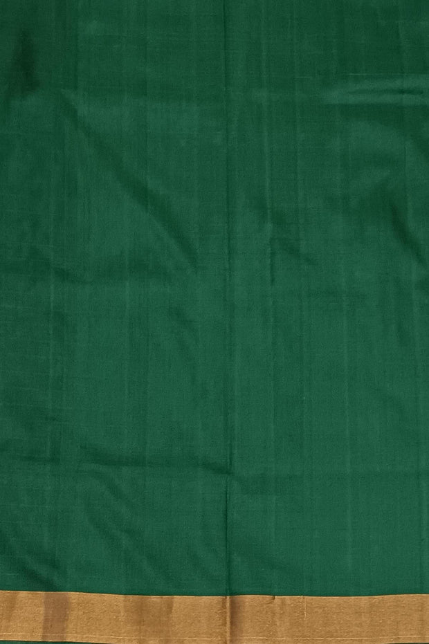 Handloom Uppada pure silk saree in  checks in  greenish yellow