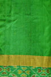 Handwoven Uppada pure silk saree in purple with Pochampally border