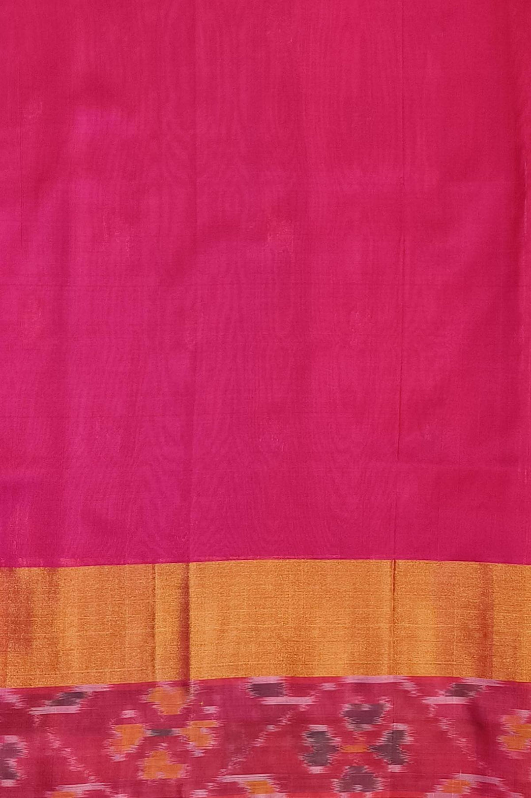 Handwoven Uppada pure silk saree in teal blue with Pochampally border