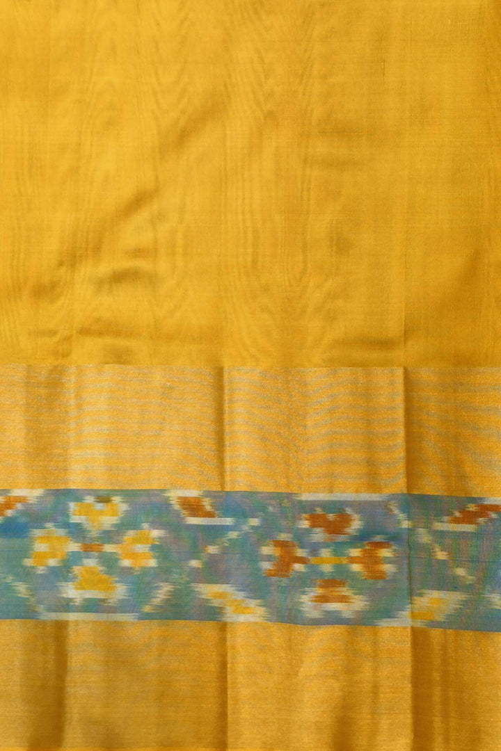 Handwoven Uppada pure silk saree in coffee brown with Pochampally border