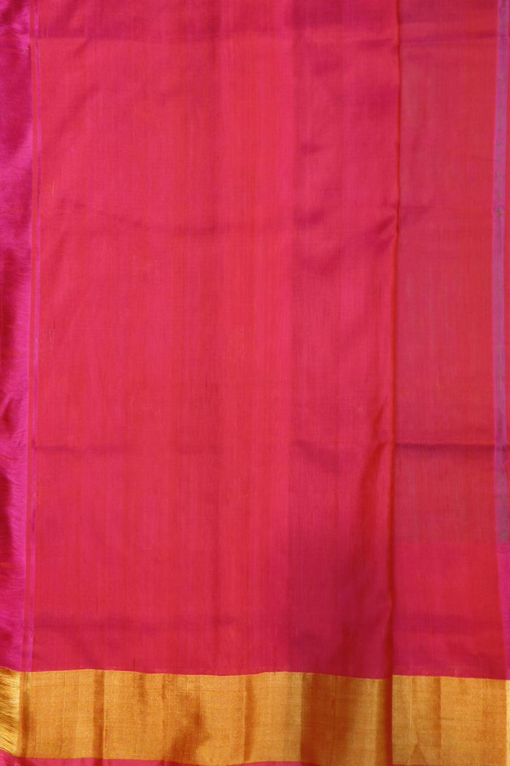 Handwoven Uppada pure silk saree in  two tone olive green with gold & silver motifs