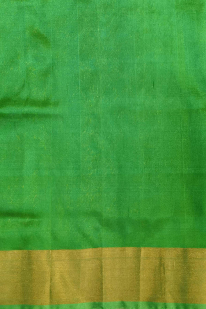 Handloom Uppada pure silk saree in purple with leaf & peacock motifs