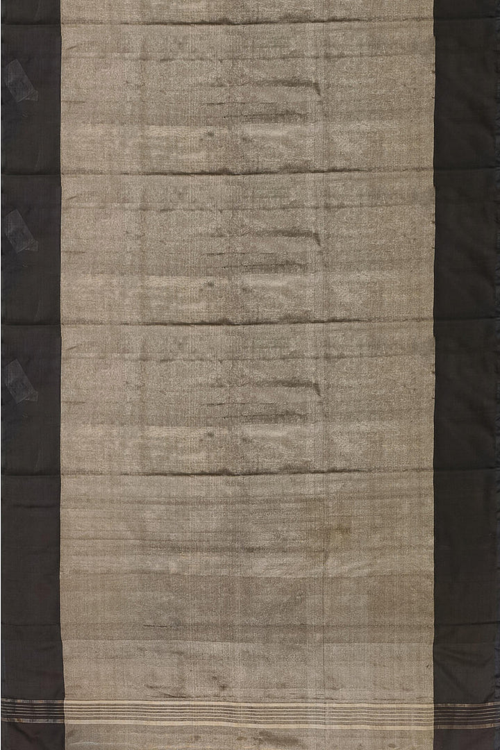Handloom Uppada silk tissue saree in black