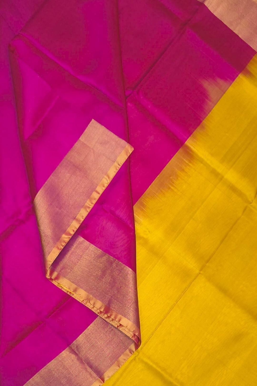 Handwoven Uppada pure silk saree in pink