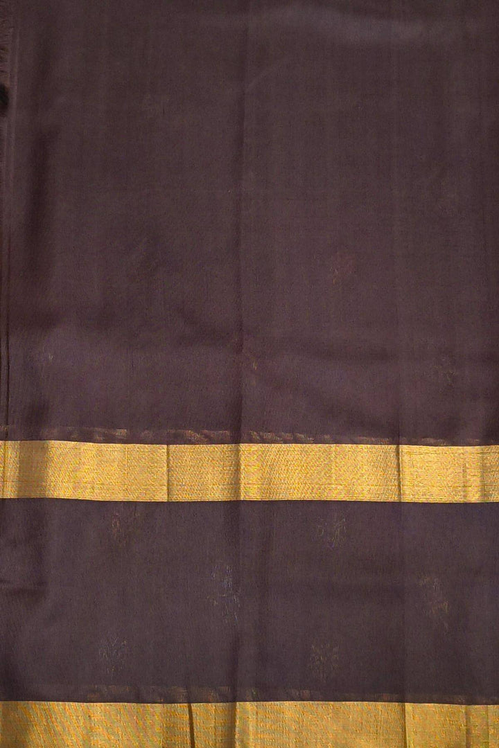 Handwoven Uppada pure silk saree in olive green