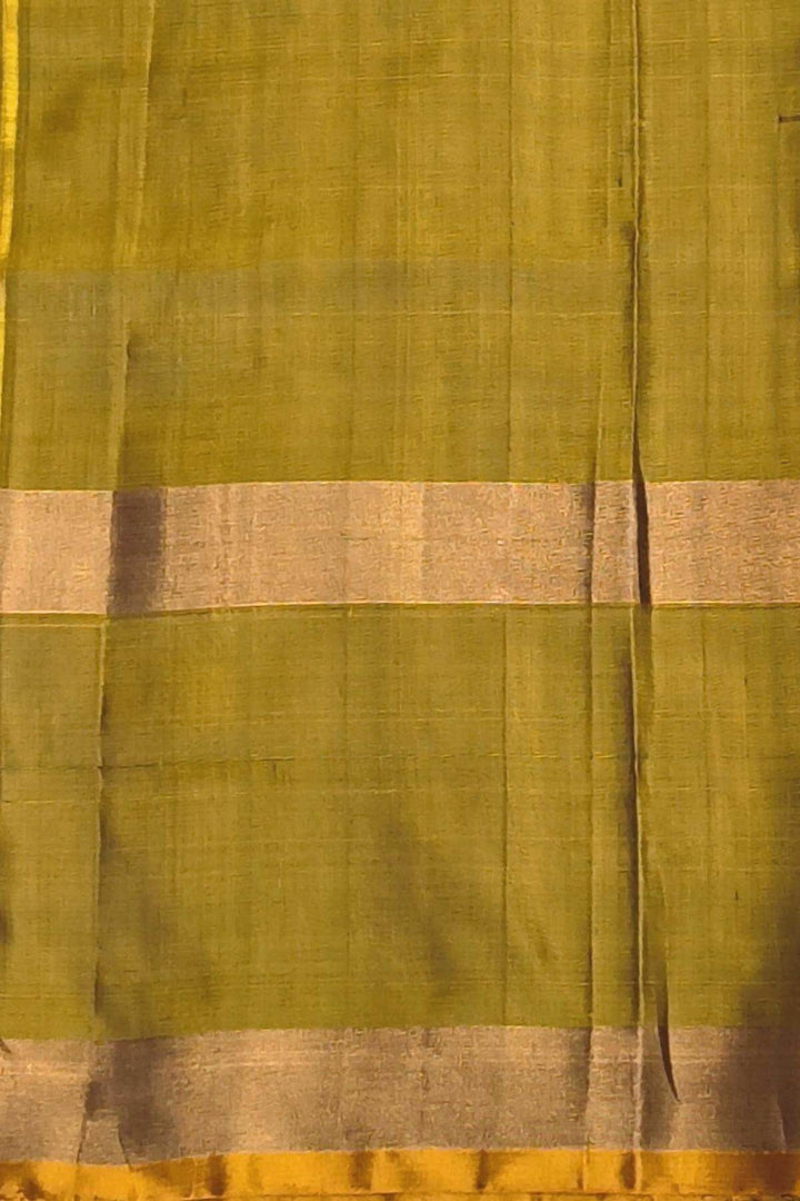 Handwoven Uppada pure silk saree in rust colour