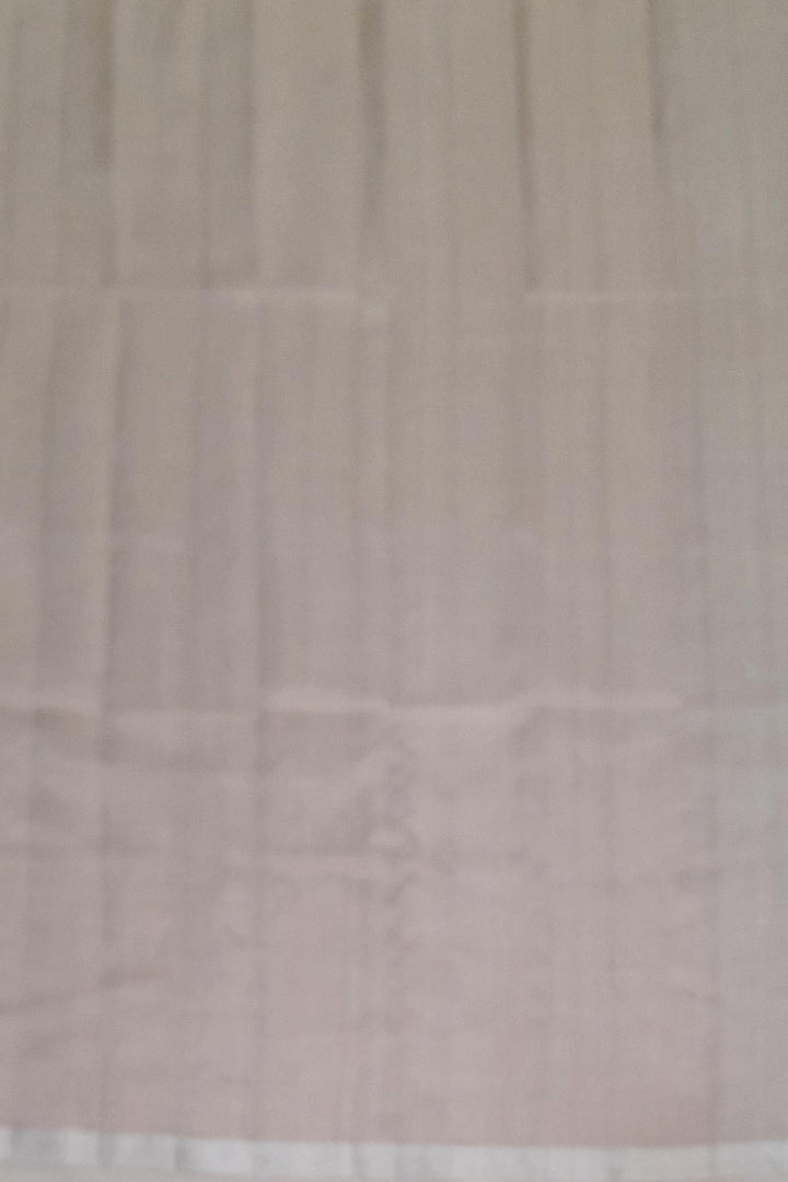 Handwoven Uppada pure silk saree in violet with  floral motifs .