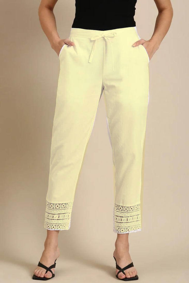 Crochet cotton pants