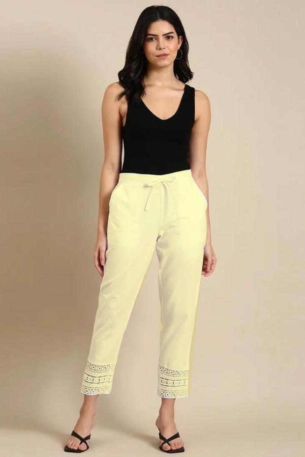 Crochet cotton pants