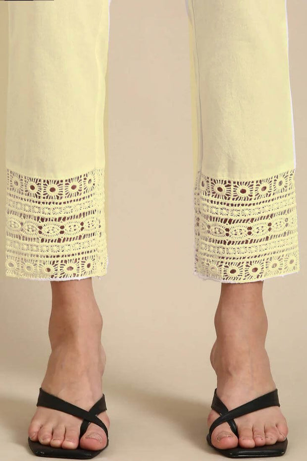 Crochet cotton pants