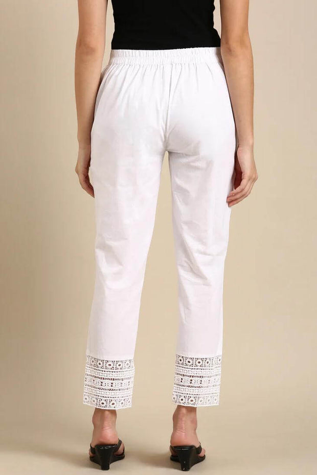 Crochet cotton pants