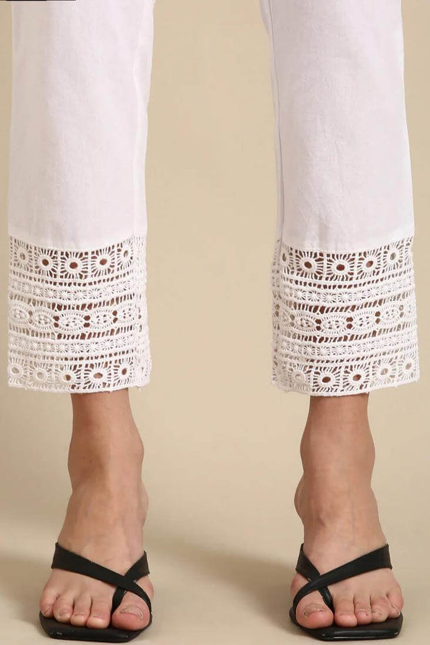 Crochet cotton pants