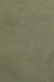 Solid linen shorts with stretchable waist and pockets in grey