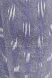 Handwoven ikat cotton kurta in straight cut in  lavender