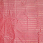 Pure silk fabric in double shaded onion pink with zari stripes