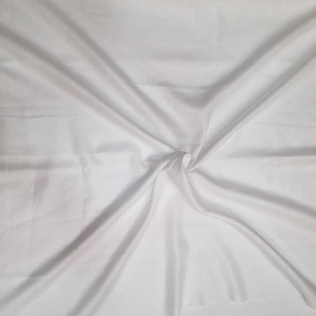 Pure linen fabric in white