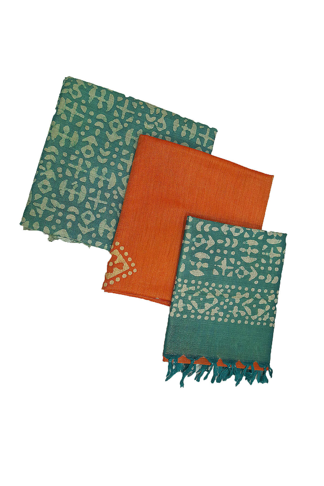 3 piece salwar suit material in teal green