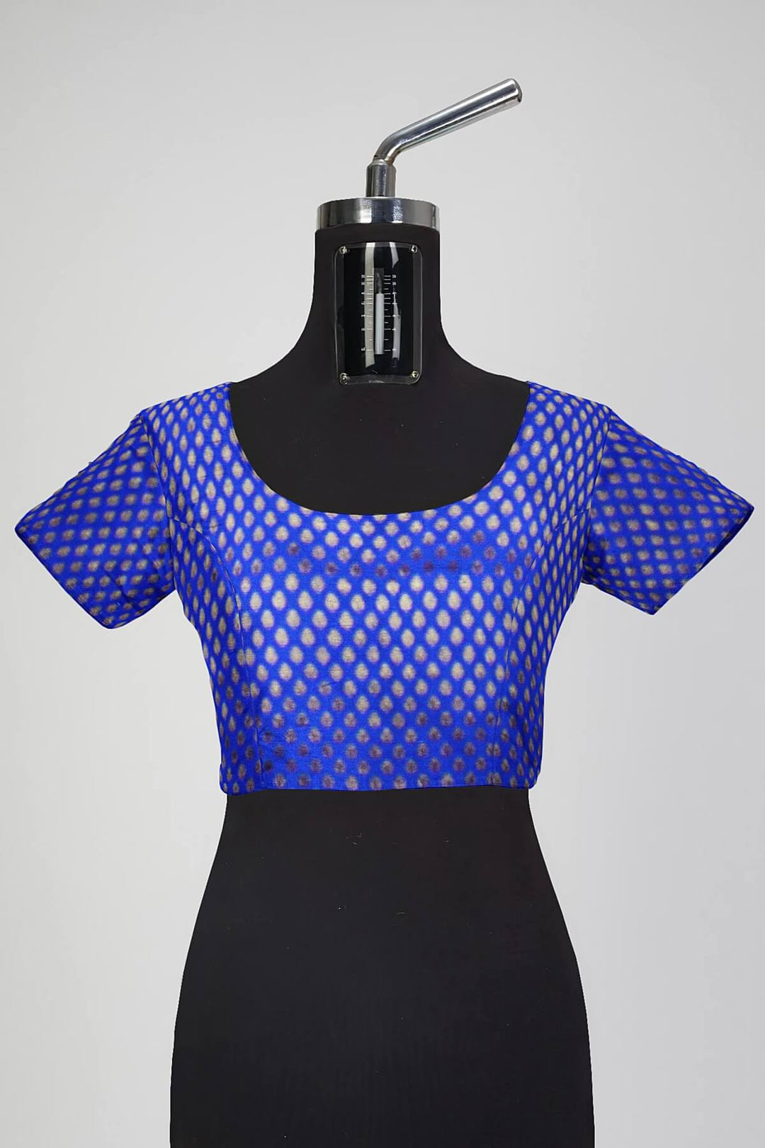 Banarasi silk fabric in blue. Available in multiples of 1M & 2.5M