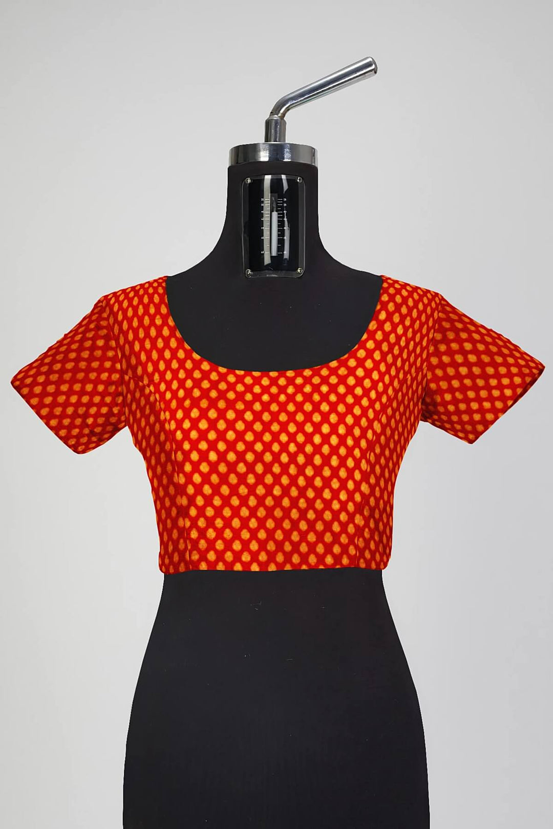 Banarasi  silk fabric in red. Available in multiples of 1M & 2.5M