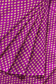 Banarasi  silk fabric in purple  Available in multiples of 1M & 2.5M
