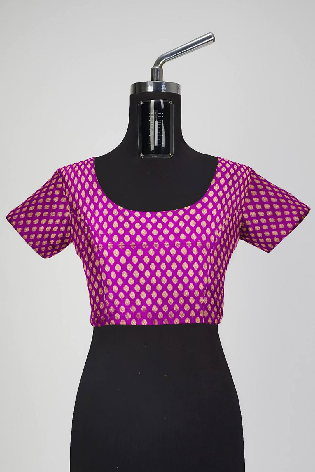 Banarasi  silk fabric in purple  Available in multiples of 1M & 2.5M