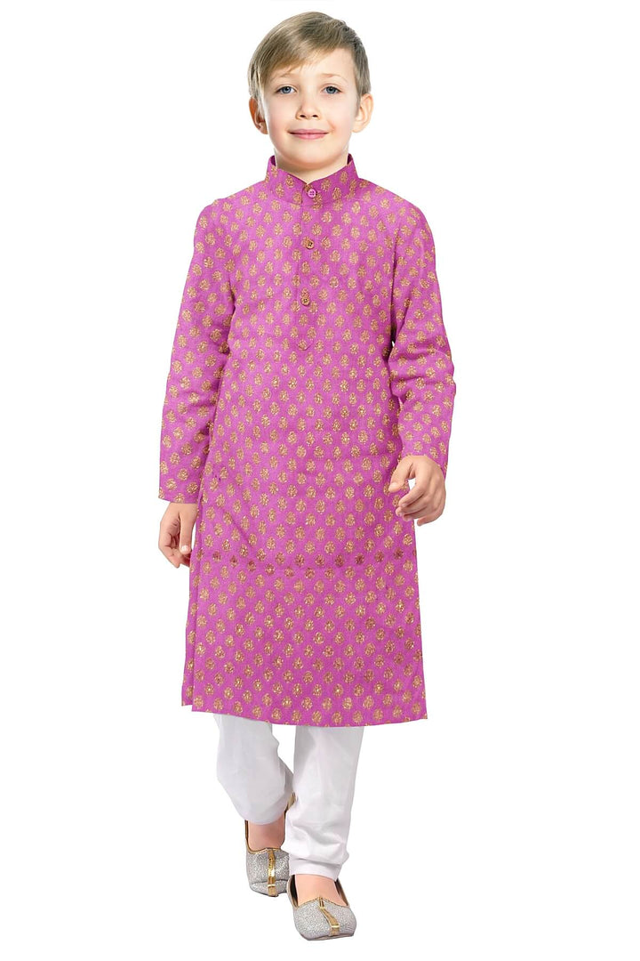 Banarasi  silk fabric in onion pink  . Available in multiples of 1M & 2.5M