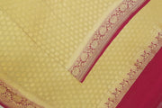Handloom Banarasi silk georgette dupatta in  beige
