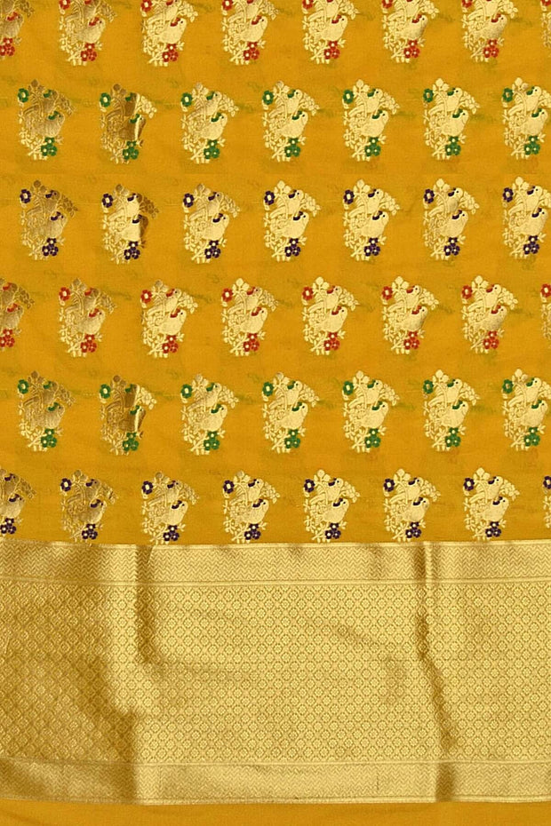 Handloom Banarasi semi silk dupatta - Anivartee