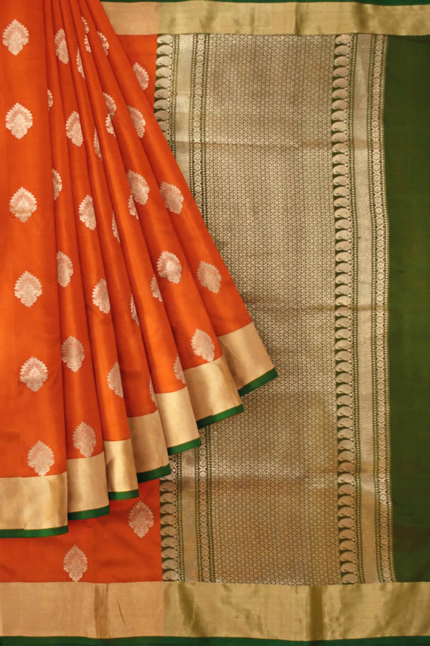 Handloom Banarasi katan pure silk saree