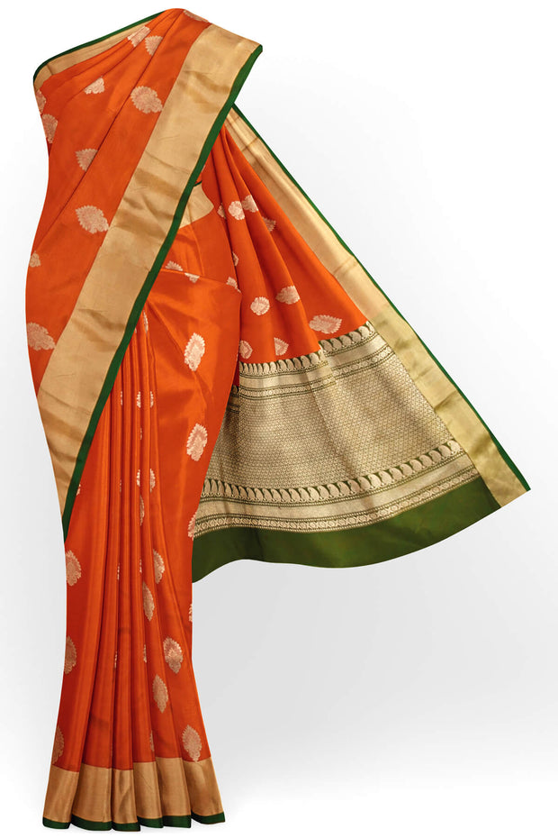 Handloom Banarasi katan pure silk saree