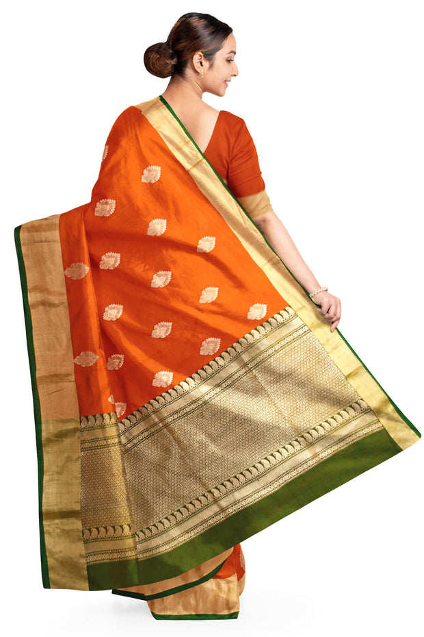 Handloom Banarasi katan pure silk saree