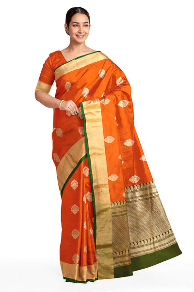 Handloom Banarasi katan pure silk saree