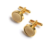 Golden Knot - Singular , Sophisticated  & Stylish pure silk tie with tie pin  and cuff links