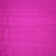 Handwoven Ikkat pure silk   fabric in dupioni finish in pink.