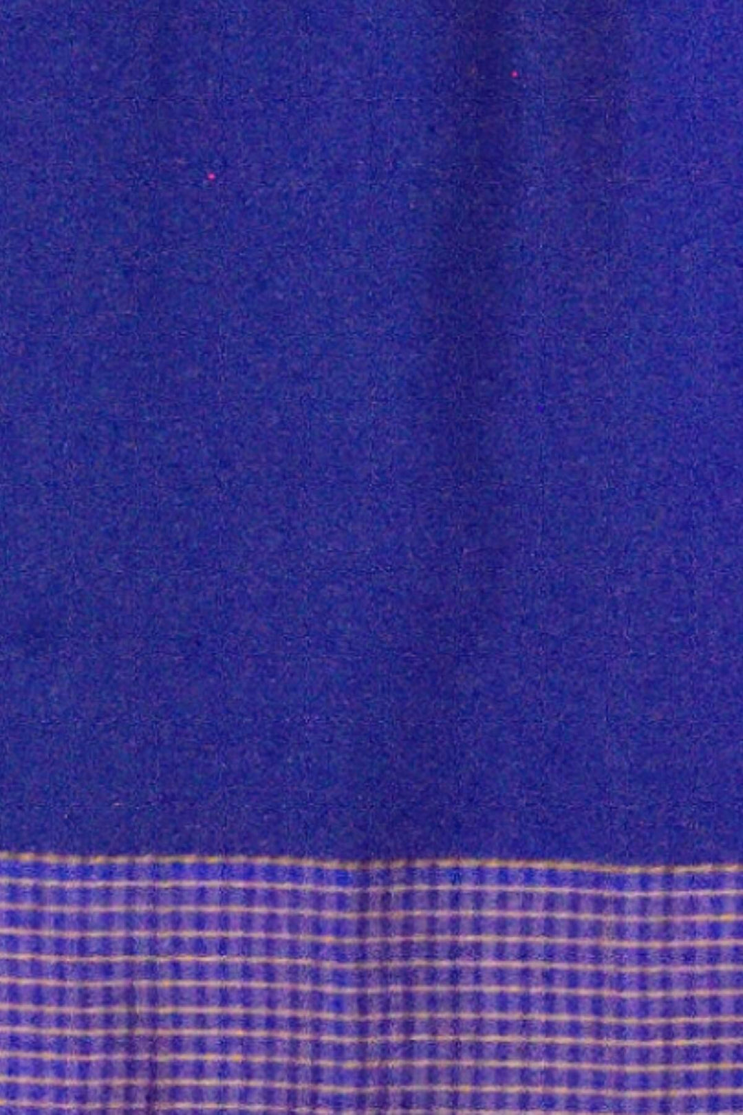 Gadwal pure silk saree in pink and blue checks border