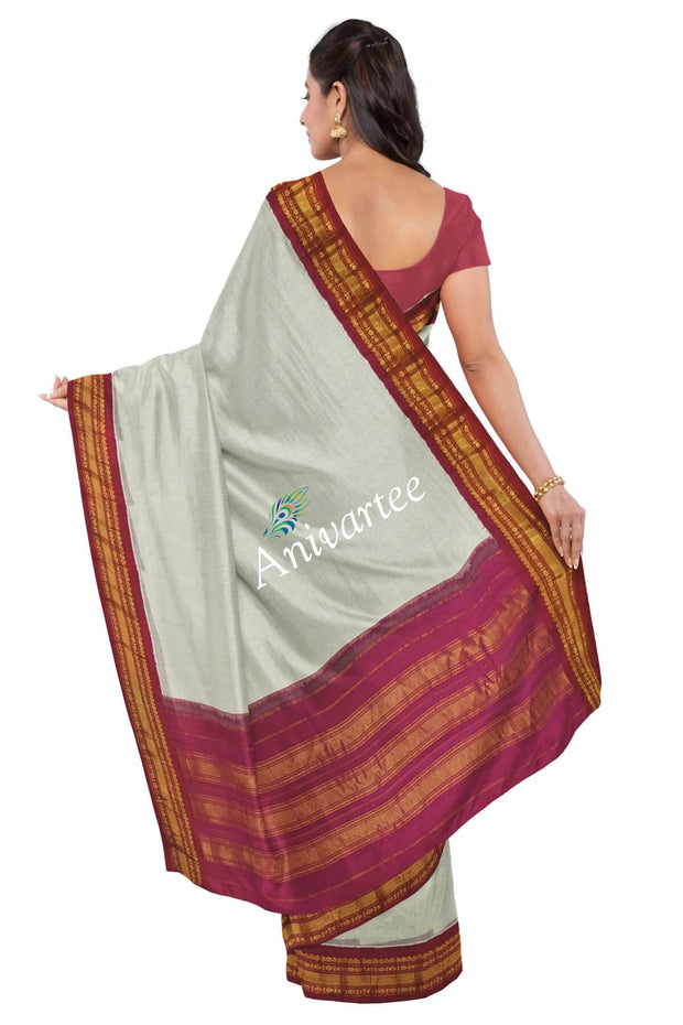 Handloom Gadwal pure cotton saree - Anivartee