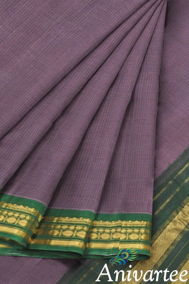 Handloom Gadwal pure cotton saree - Anivartee