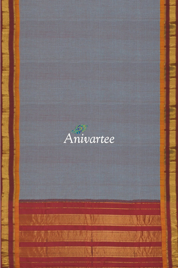 Handloom Gadwal pure cotton saree - Anivartee
