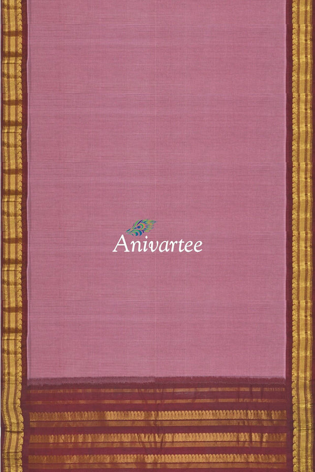 Handloom Gadwal pure cotton saree - Anivartee