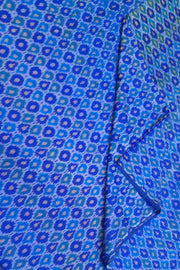 Handwoven Ikkat pure silk   fabric in blue