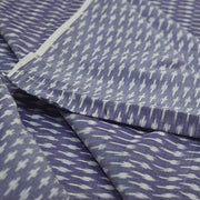 Handwoven ikat  pure cotton fabric in grey