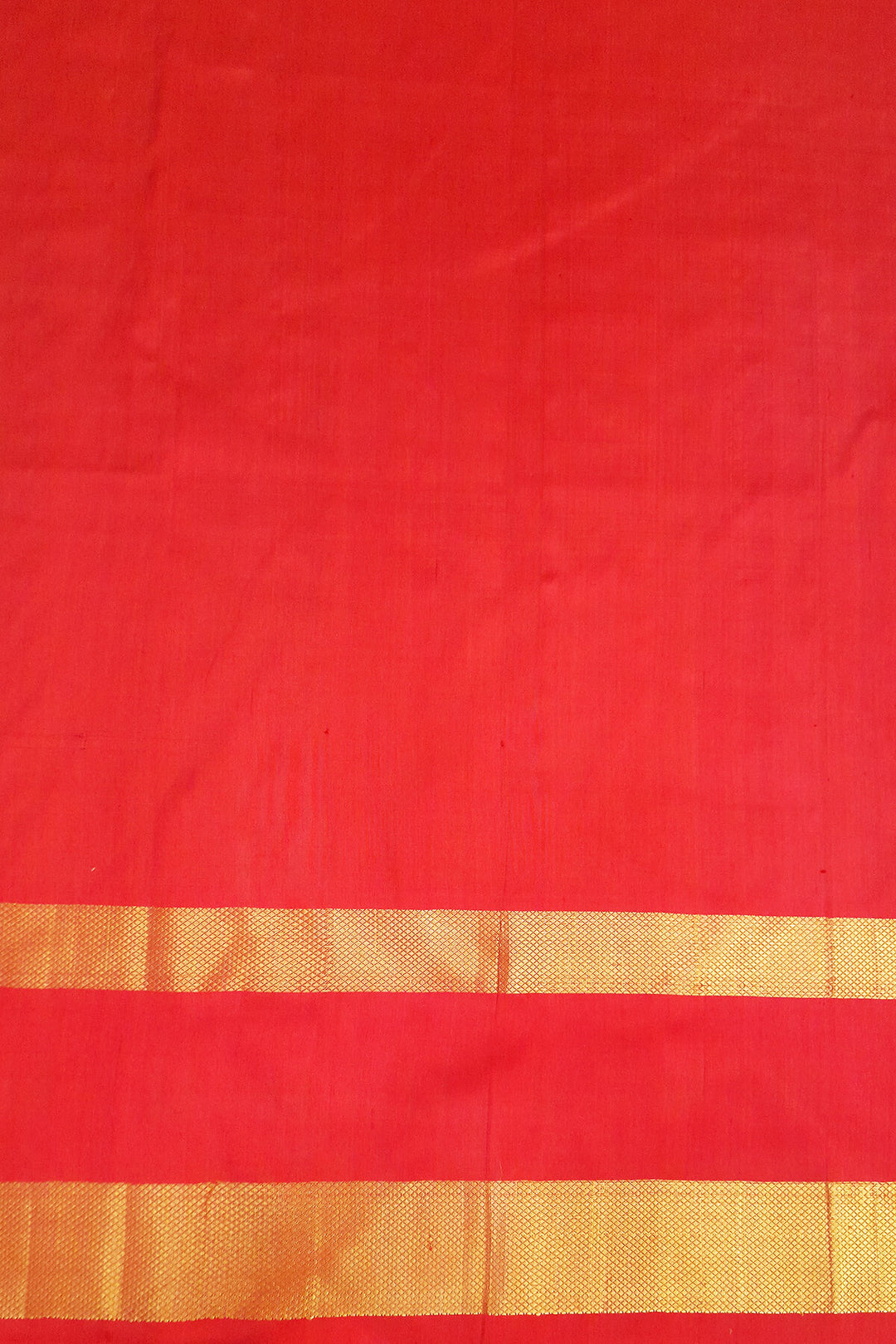 Handwoven Ikat pure silk unstitched lehenga material in bottle green  in navratan pattern