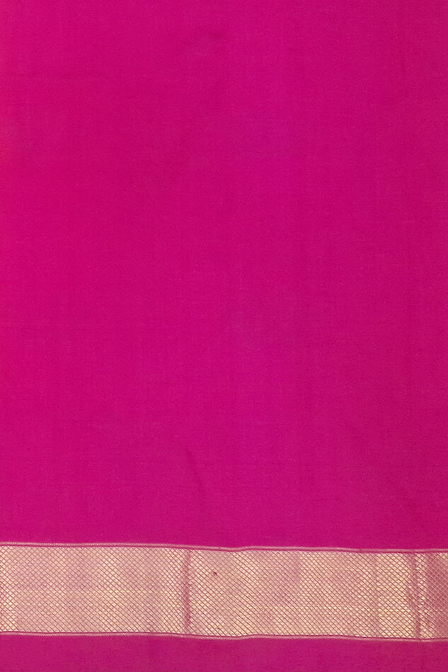 Handwoven Ikat pure silk unstitched lehenga material in orange & pink